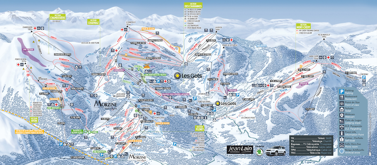 Piste Maps Morzine, Avoriaz and Les Gets | Chilly Powder